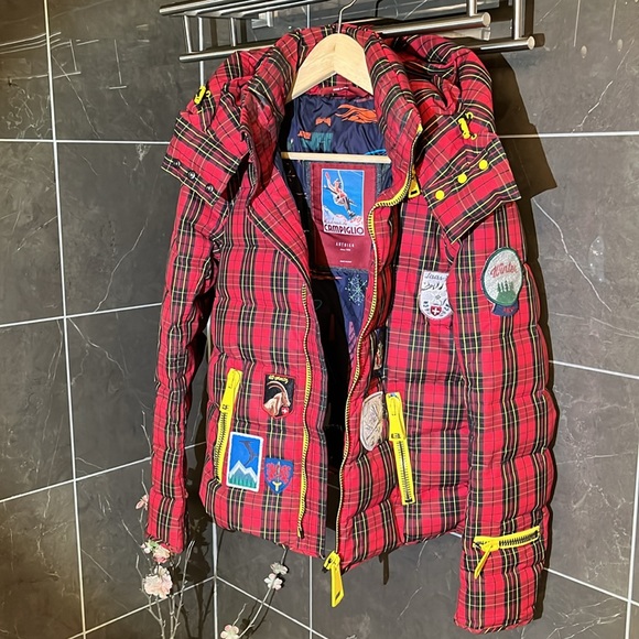 Authier Jackets & Coats Authier Tartan Puffer Ski Jacket Made In